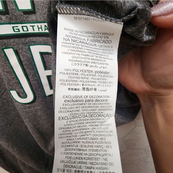 Nwt NFL Team New York Jets gray and greenlettering T-shirt size XL - Picture 4 of 4